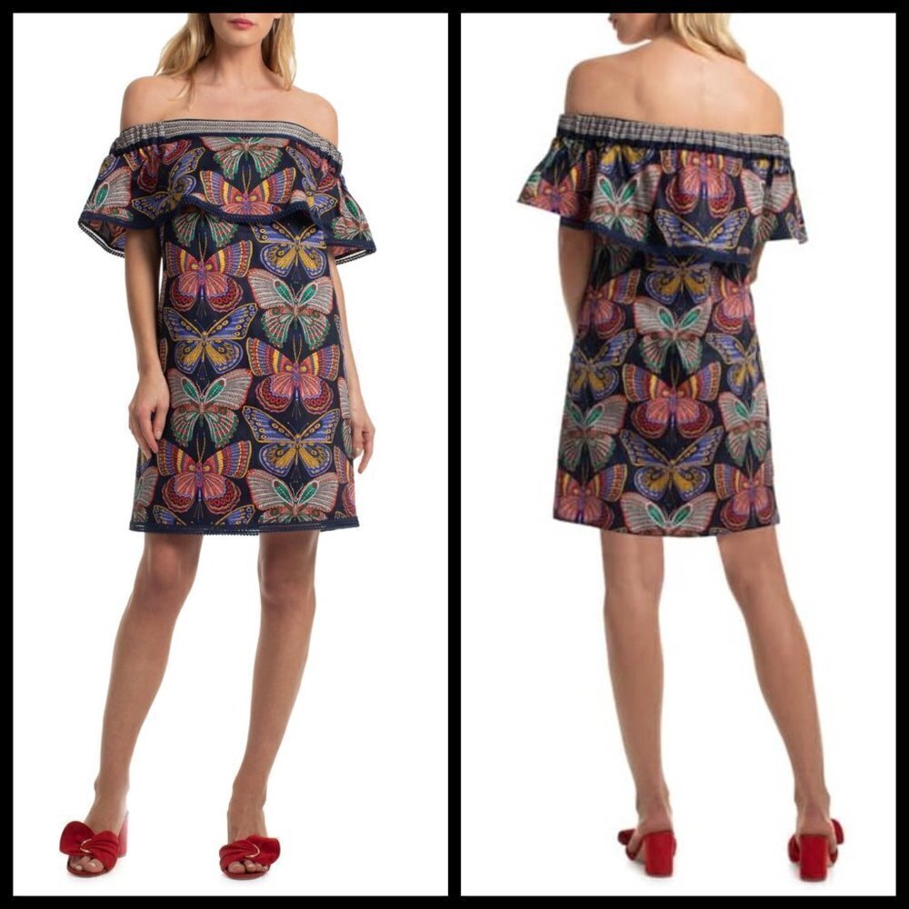 💕TRINA TURK💕 Welton Dress ~ Butterfly Print - Picture 3 of 14